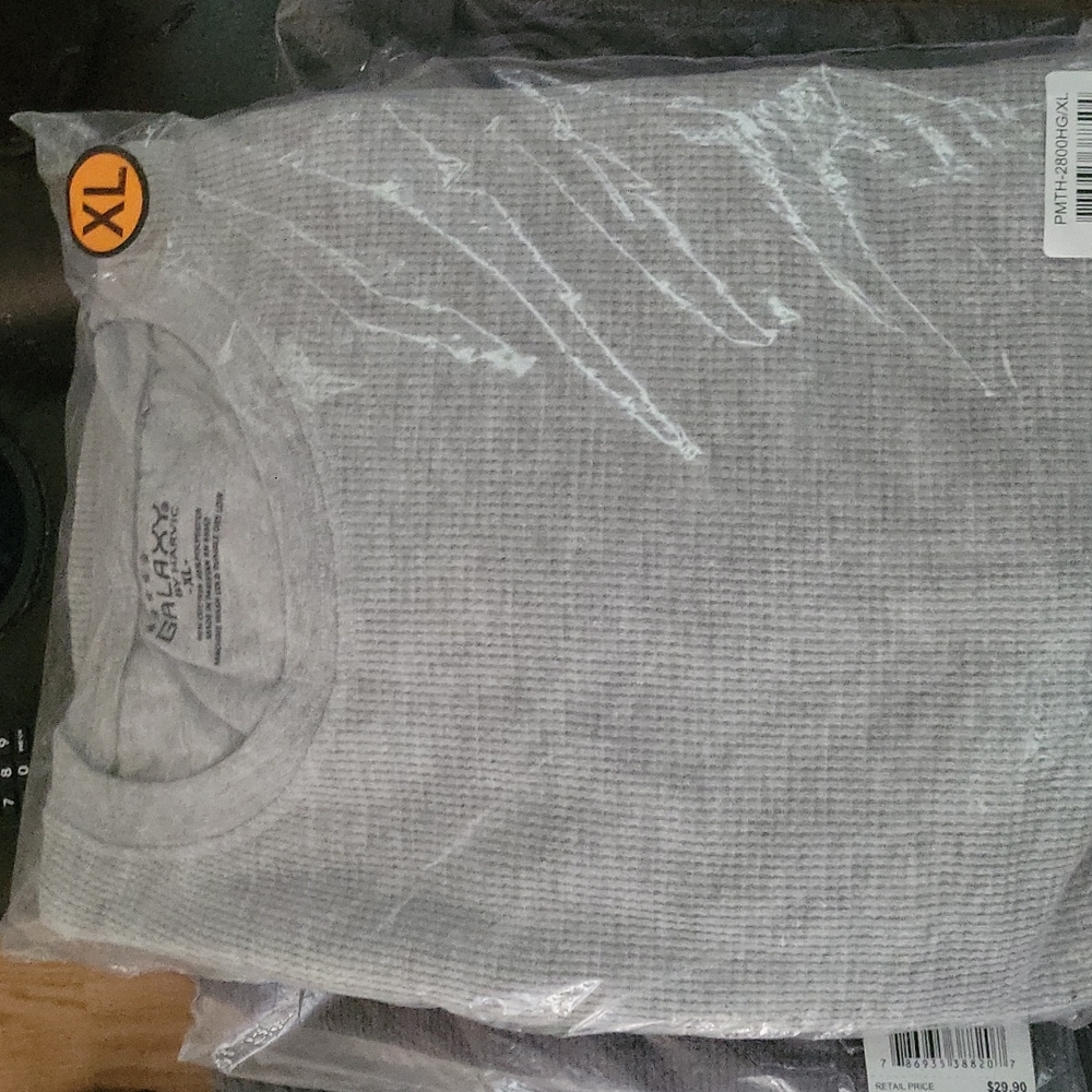 Grey men's thermal shirt